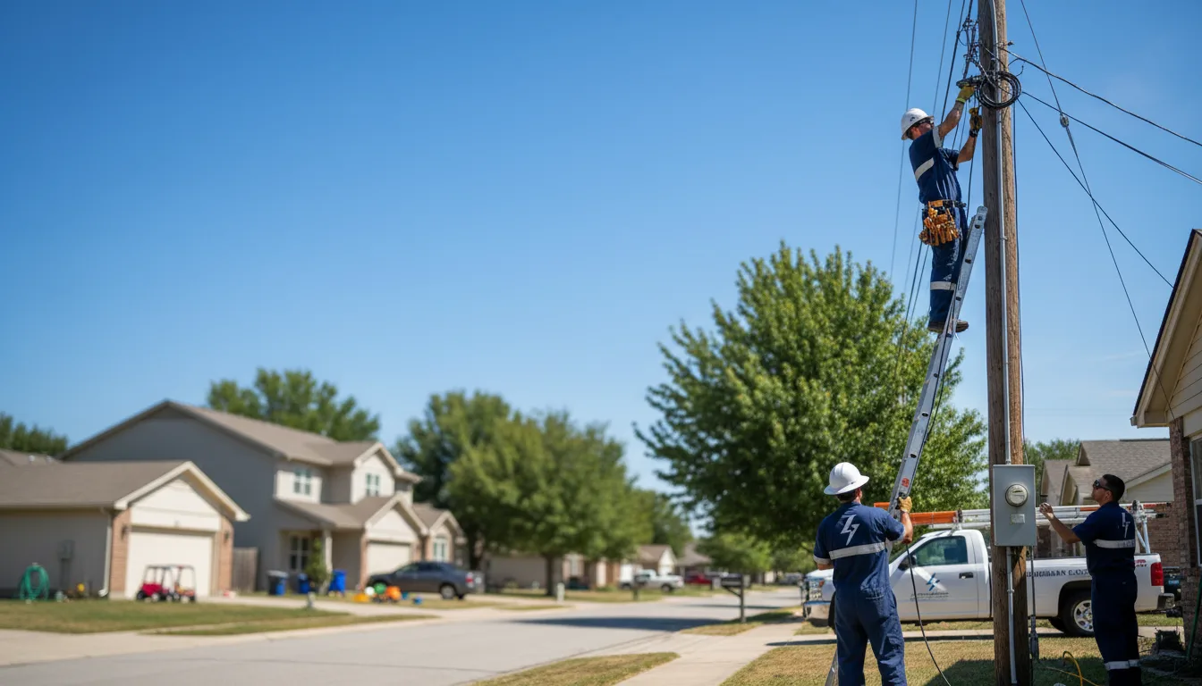 Residential electrician providing installation services in Franklin, NE